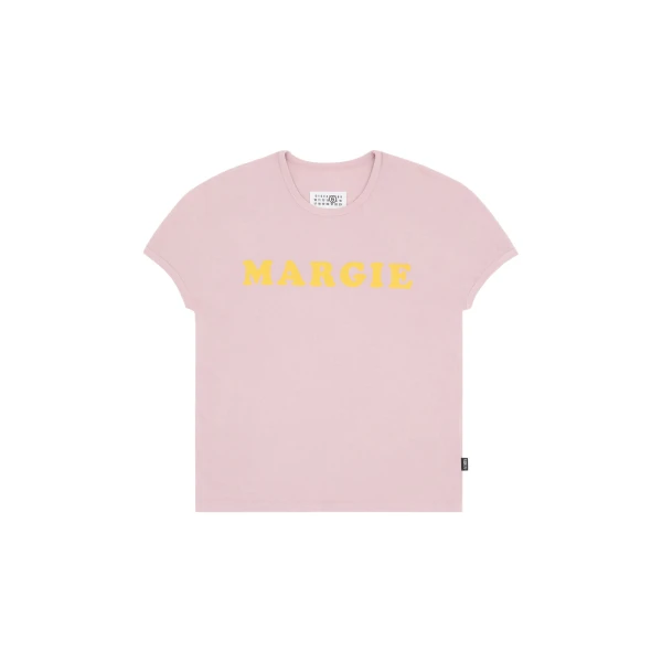 MM6 Maison Margiela Vintage Jersey T-Shirt in Pink | T-shirts | Luxury Shoes 
