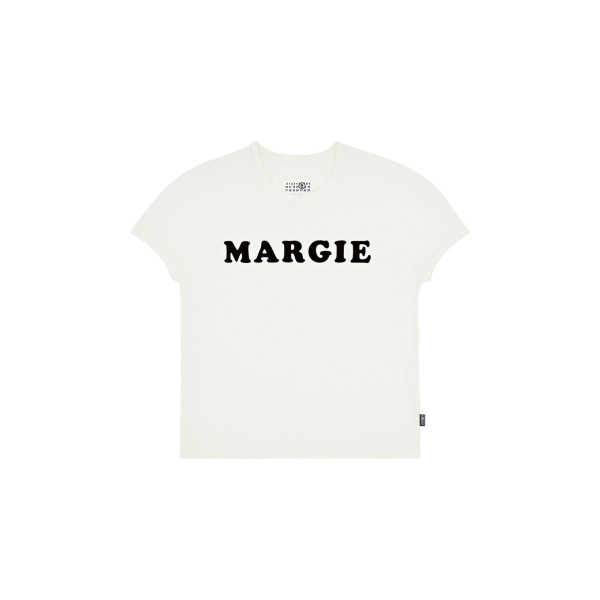MM6 Maison Margiela Vintage Jersey T-Shirt in White | T-shirts | Luxury Shoes 