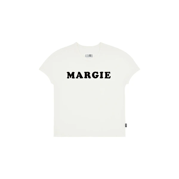 MM6 Maison Margiela Vintage Jersey T-Shirt in White | T-shirts | Luxury Shoes 