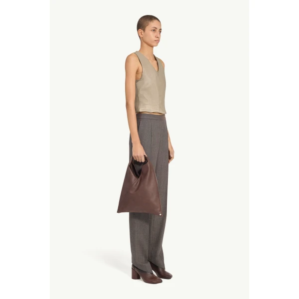 MM6 Maison Margiela Waistcoat in Beige and White, view 3 | Vests | Luxury Shoes 