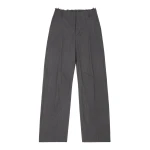 MM6 Maison Margiela Wide-Leg Tailored Trousers in Grey | Wide leg pants | Luxury Shoes 