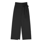 MM6 Maison Margiela Wool-Blend Trousers in Black | Tailored pants | Luxury Shoes 