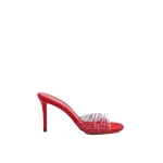 Red Mach & Mach Crystal Flame Red Round Toe Mules | Shoes