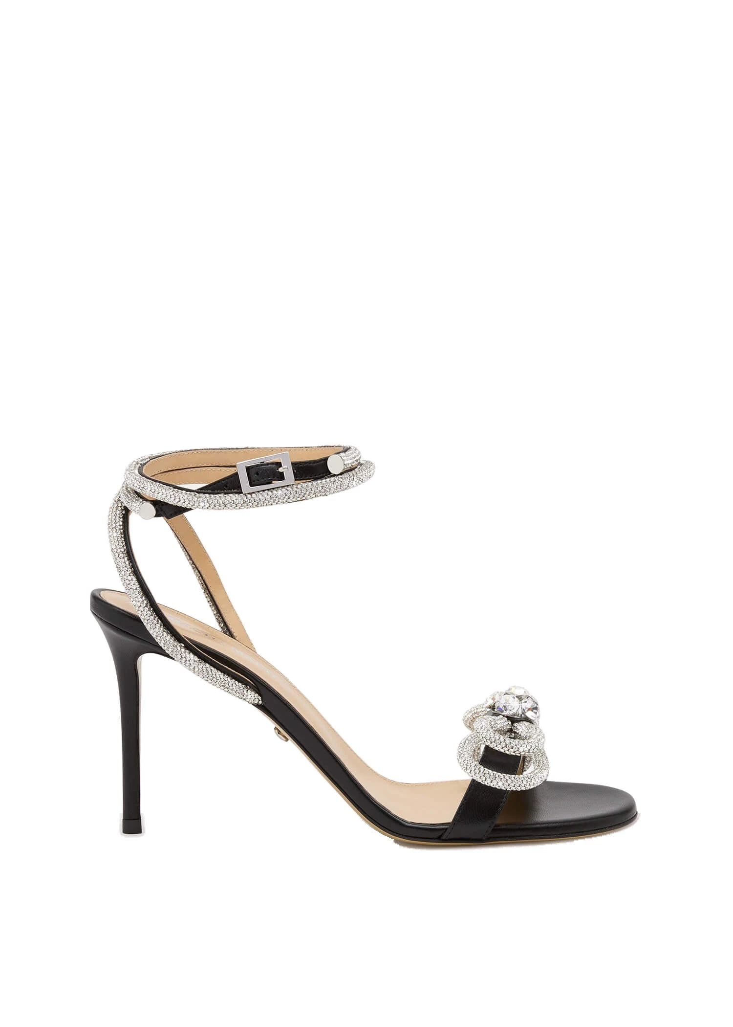 Mach & Mach Double Bow Leather Sandals in Black Black Mach & Mach Double Bow Leather Sandals in Black | Shoes