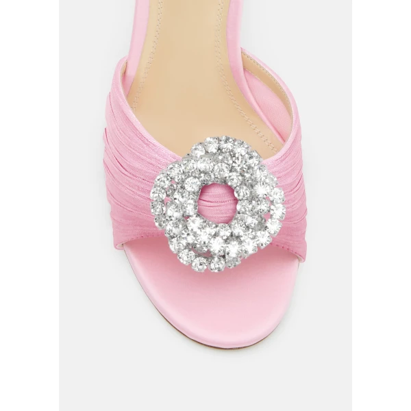 Pink Mach & Mach Galaxy Pink Fluid Organza Mule, view 5 | Mules