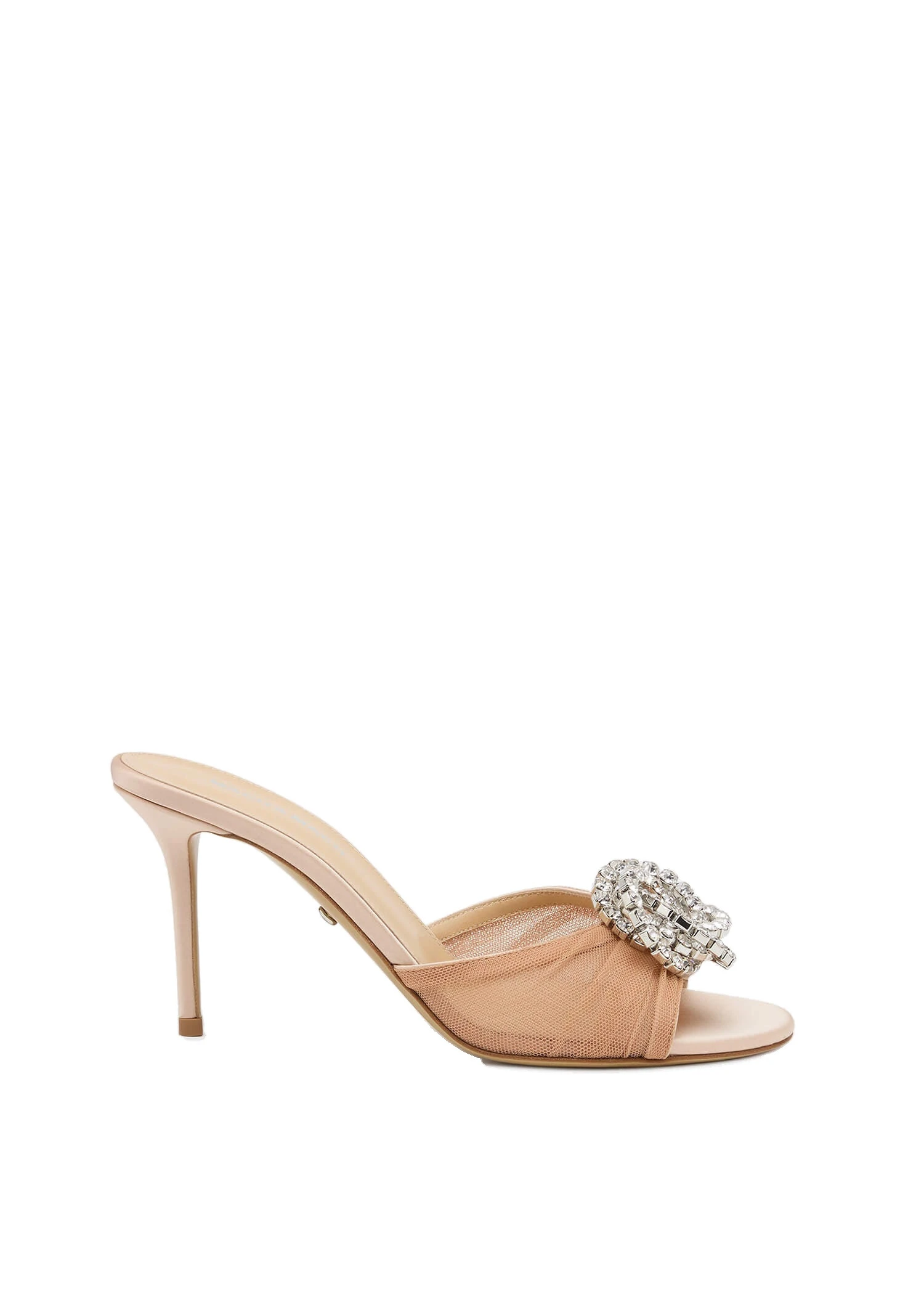 Mach & Mach Galaxy Tulle Mules in Nude Neutrals Mach & Mach Galaxy Tulle Mules in Nude | Shoes