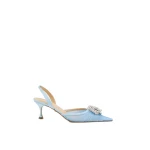 Blue Mach & Mach Galaxy Tulle Slingbacks in Blue | Shoes