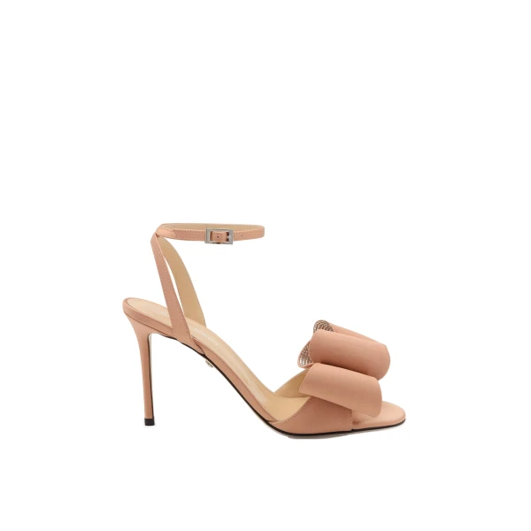 Le Cadeau Gold Brown Round Toe Sandals