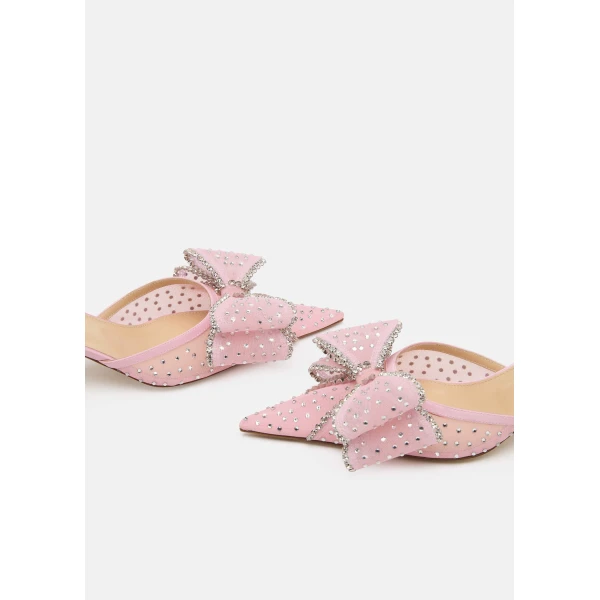 Pink Mach & Mach Le Cadeau Mesh Slingbacks 65mm in Pink, view 6 | Heels
