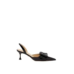 Black Mach & Mach Le Cadeau Patent Slingbacks in Black | Shoes