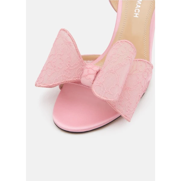 Pink Mach & Mach Le Cadeau Pink Lace Sandals, view 4 | Sandals