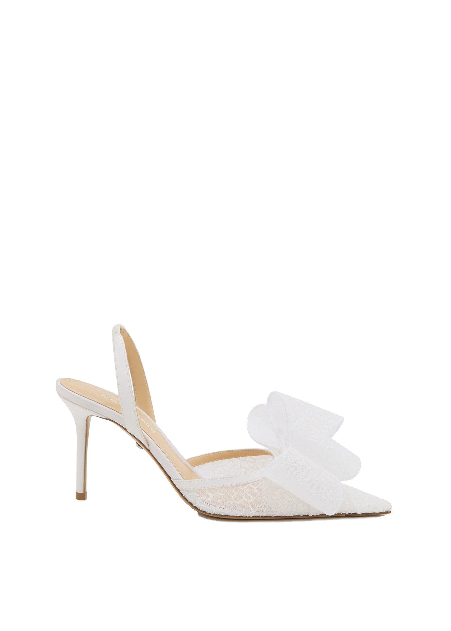 Mach & Mach Le Cadeau White Lace Slingback White Mach & Mach Le Cadeau White Lace Slingback | Shoes