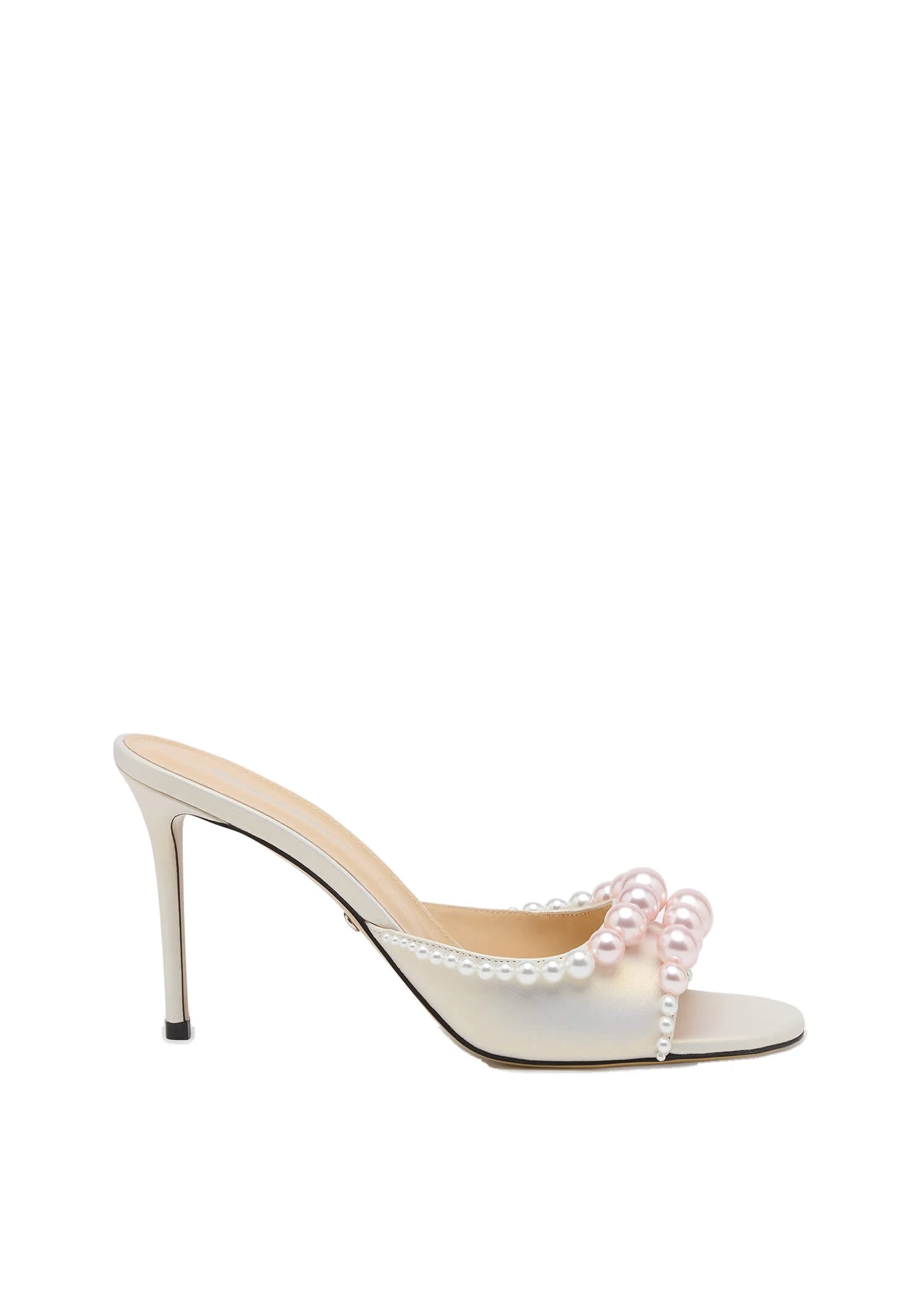 Mach & Mach Sirene Leather Mules in White White Mach & Mach Sirene Leather Mules in White | Shoes