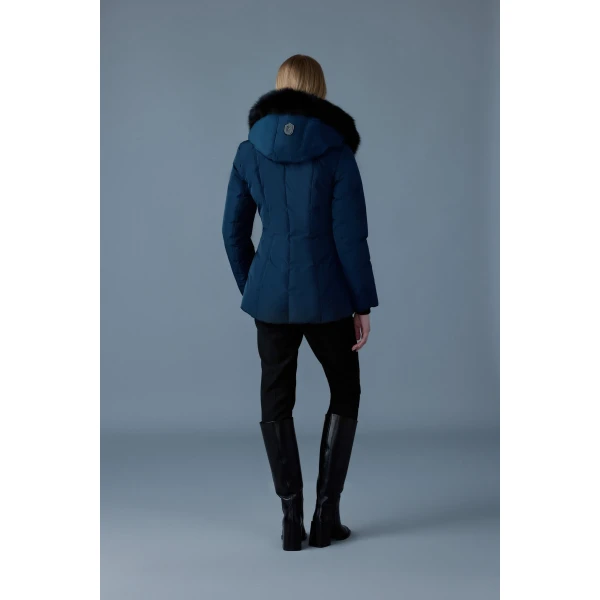 Mackage Adali-BX Down Coat in Navy-Gold