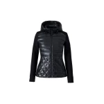 Mackage Agatha Quilted Mixed-Media Hooded Jacket in Black Mackage Agatha Quilted Mixed-Media Hooded Jacket in Black