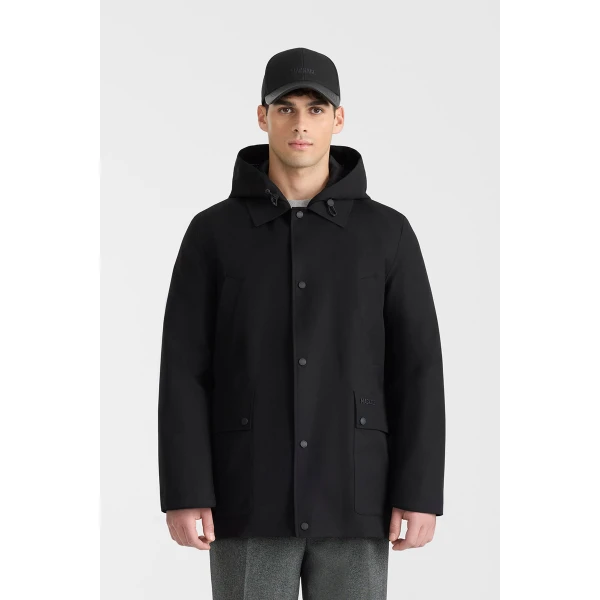 Mackage Alec 3-In-1 Short Balmacaan Coat in Black