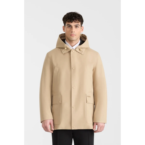 Mackage Alec 3-In-1 Short Balmacaan Coat in Light Camel
