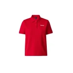 mackage analiese-cr flat knit rib collar polo