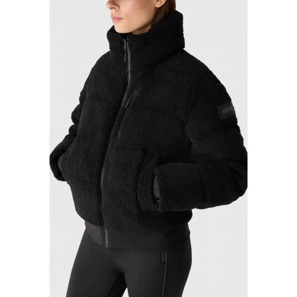 Mackage Anaya Sherpa Fleece Down Jacket in Black