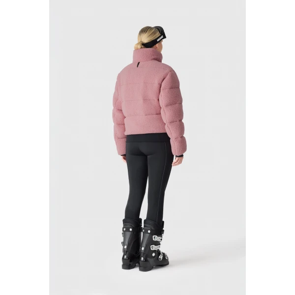 Mackage Anaya Sherpa Fleece Down Jacket in Blush