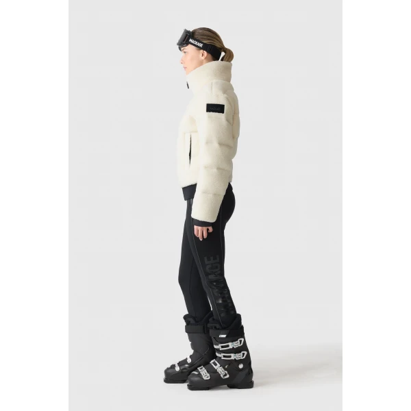 Mackage Anaya Sherpa Fleece Down Jacket in Cream