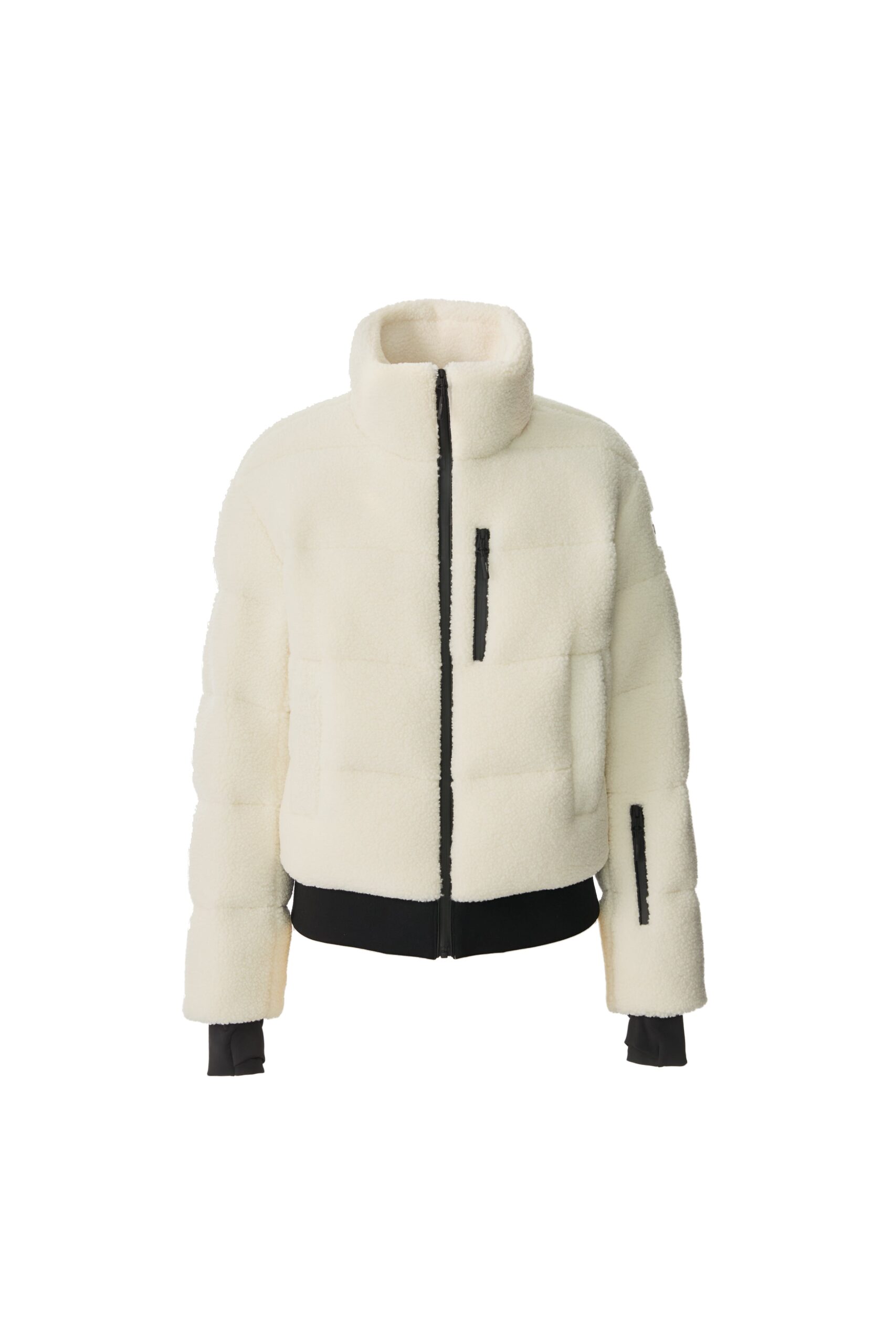 Mackage Anaya Sherpa Fleece Down Jacket in Cream Mackage Anaya Sherpa Fleece Down Jacket in Cream