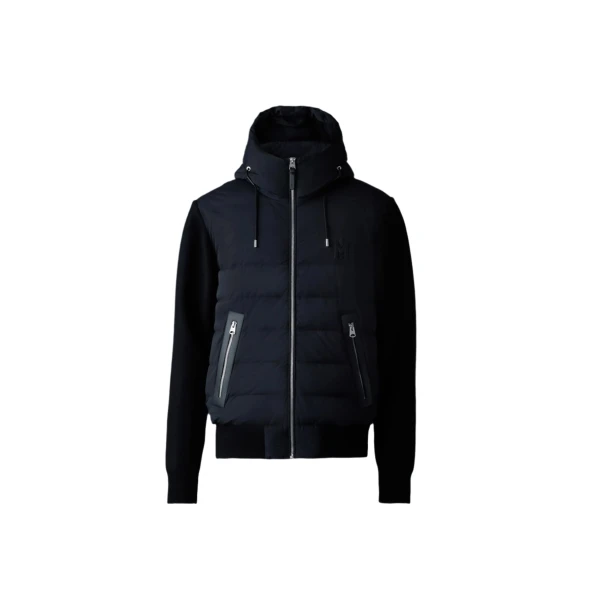Mackage Andrew-Z Mixed-Media Light Down Jacket in Black