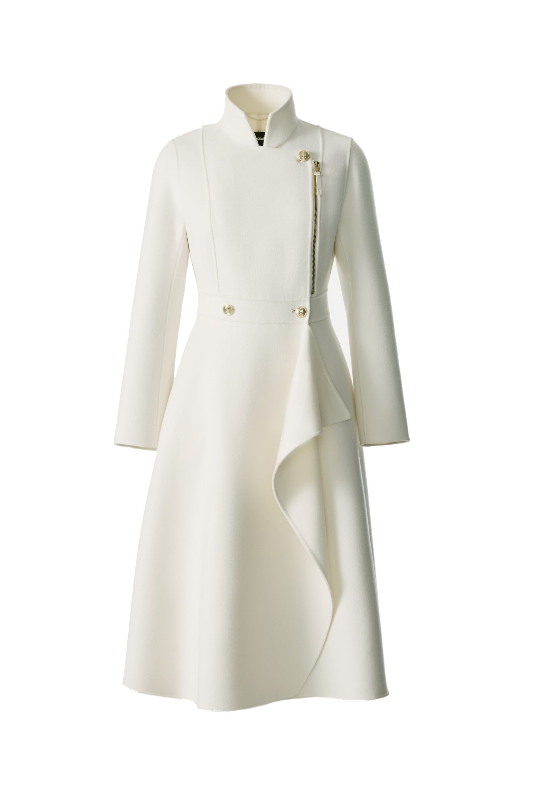 Mackage Annia Asymmetrical Wool Coat in Cream Mackage Annia Asymmetrical Wool Coat in Cream
