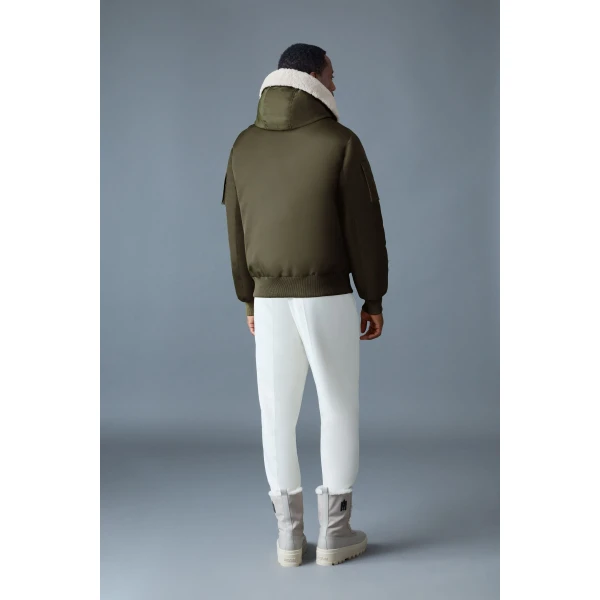 Mackage August-Z Bomber Jacket in Light Military
