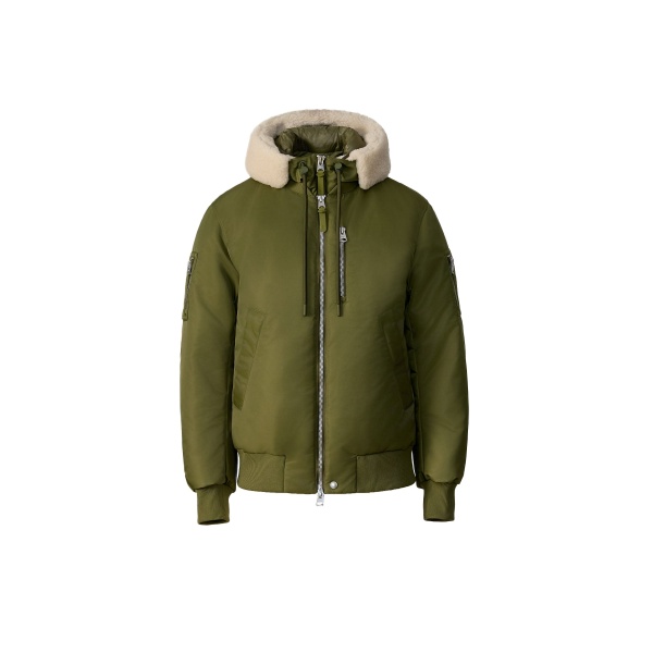 Mackage August-Z Bomber Jacket in Light Military