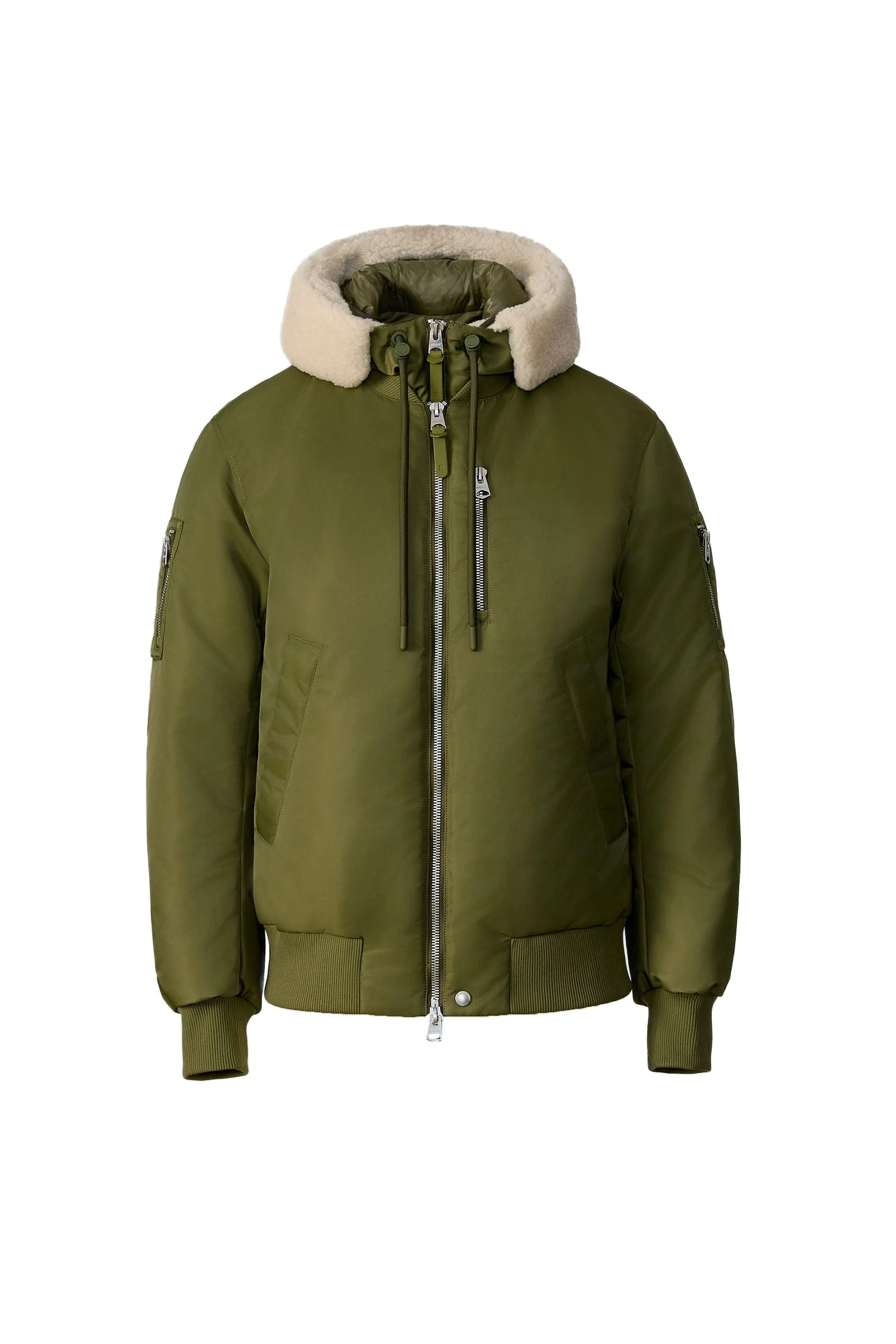 Mackage August-Z Bomber Jacket in Light Military Mackage August-Z Bomber Jacket in Light Military