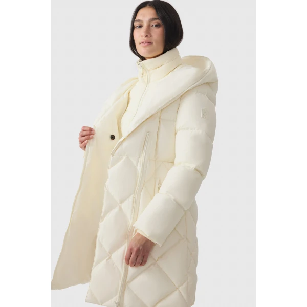Mackage Ayumi 2-In-1 Long Down Coat in Cream
