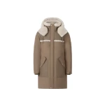 Mackage Bear Mixed Media Coat in Truffle-Taupe Mackage Bear Mixed Media Coat in Truffle-Taupe