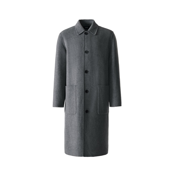 Mackage Beckett Handmade Wool Overcoat in Carbon Mix