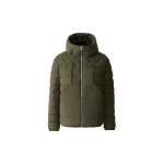 Mackage Bergen Quilted Down Hooded Jacket in Light Military