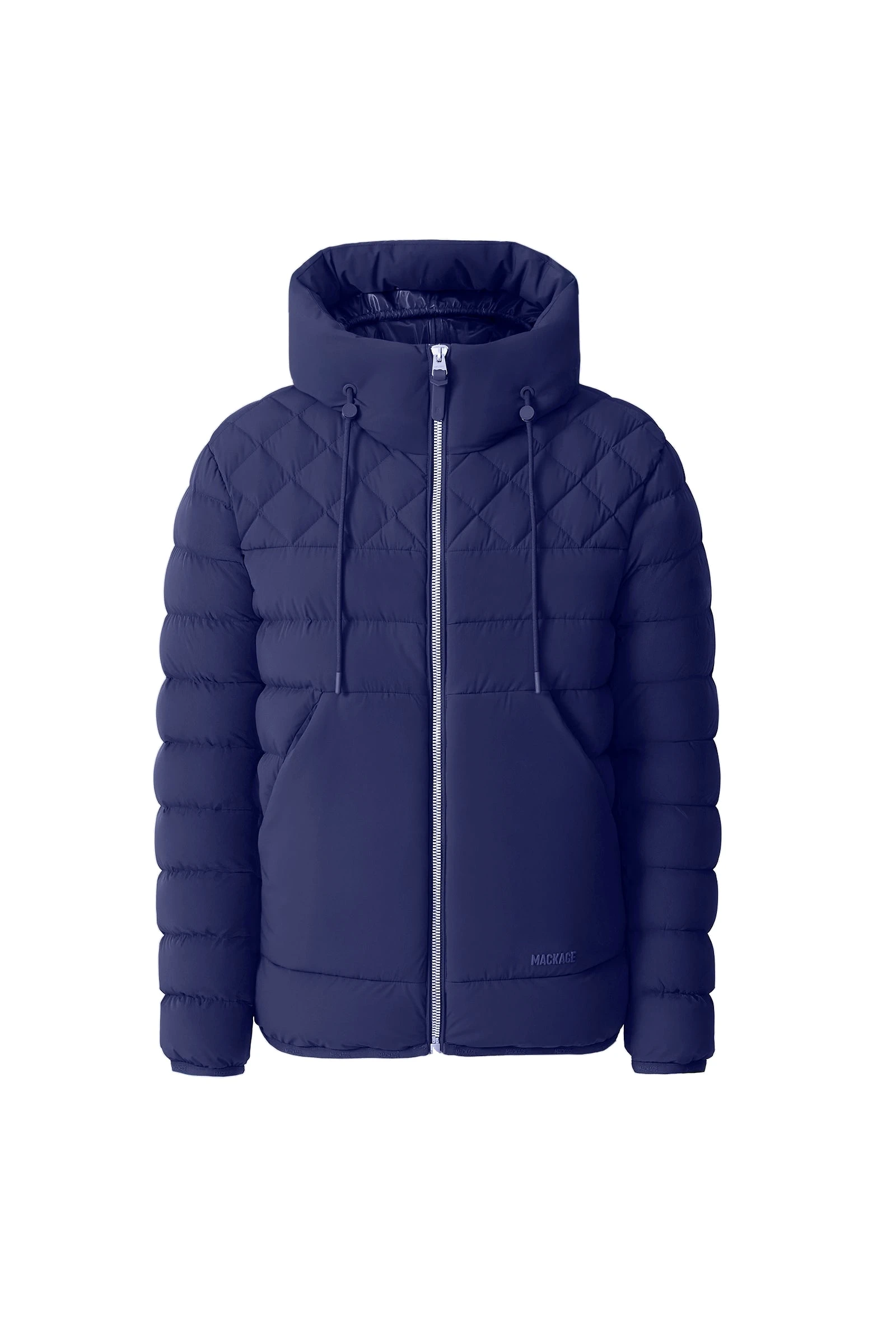 Mackage Bergen Quilted Down Hooded Jacket in Mineral Blue Mackage Bergen Quilted Down Hooded Jacket in Mineral Blue