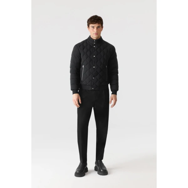 Mackage Bodhi Down Quilted Blouson-Style Jacket in Black