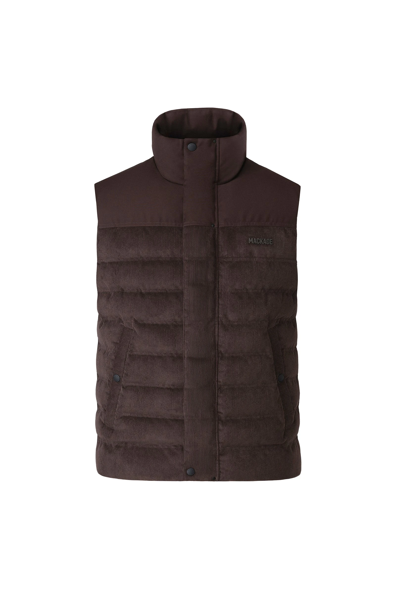 Mackage Brody-CDY Down Quilted Vest in Coffee Mackage Brody-CDY Down Quilted Vest in Coffee