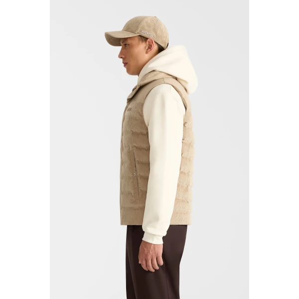 Mackage Brody-CDY Down Quilted Vest in Light Camel