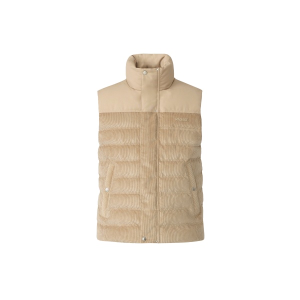 Mackage Brody-CDY Down Quilted Vest in Light Camel