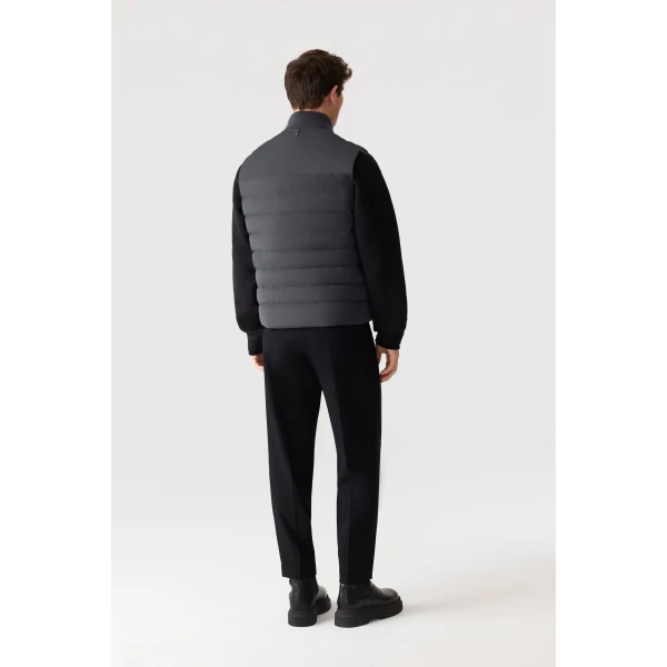 Mackage Brody Down-Filled Quilted Vest in Carbon
