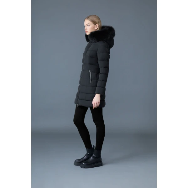 Mackage Calla-BX Agile-360 Stretch Light Down Coat in Black