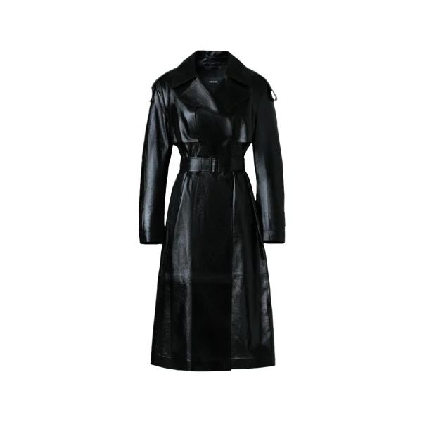 Mackage Carmela Leather Trench in Black