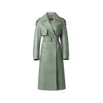 Mackage Carmela Leather Trench in Matcha