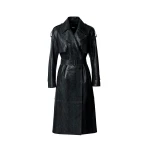mackage carmela-snk snake pattern leather trench