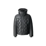 Mackage Cash Diamond-Quilted Leather Jacket in Carbon Mackage Cash Diamond-Quilted Leather Jacket in Carbon