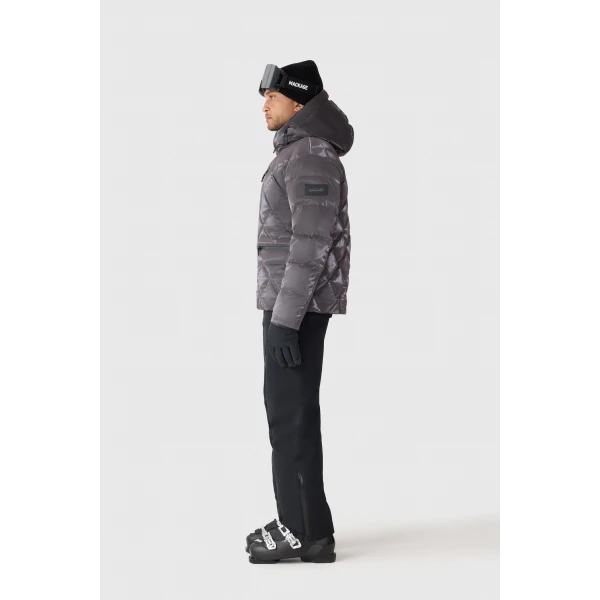 Mackage Cillian-GLO High-Gloss Down Ski Jacket in Carbon