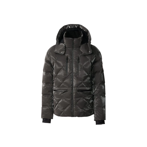 Cillian-GLO High-Gloss Down Ski Jacket in Carbon
