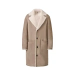 Mackage Clyde Reversible Shearling Coat in Truffle-Taupe