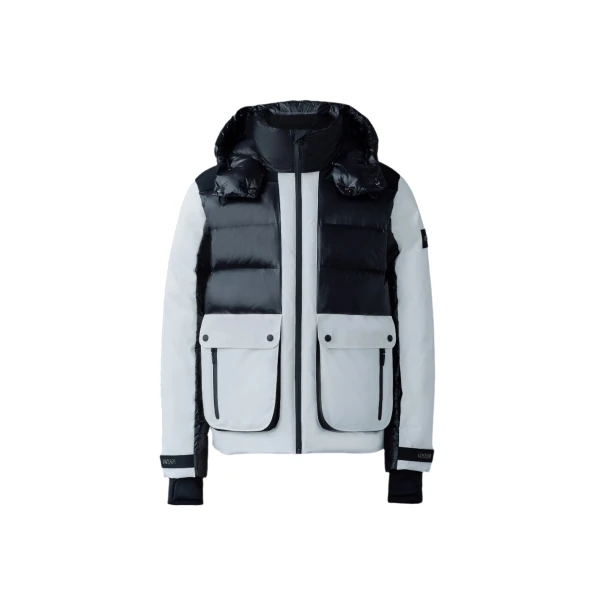Cody Down Ski Jacket in Black-White